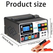 Resim Xuweiwei 1 Bilgisayar 12v 24v Akıllı Pil Şarj Cihazı Led Ekranlı 110 220v Uyumlu Taşınabilir Güç Kaynağı Verimli Araç Pil Bakımı İçin Pil Olmadan 