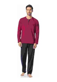 Resim Pierre Cardin Erkek Pijama Takımı 5454 Bordo Bordo 