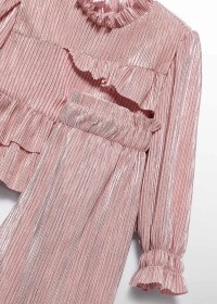 Resim Mayoral Abel&lula Kız Bebek Pileli Pantolon Takım Pembe 