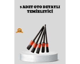 Resim Alvo Store Buğz Araç Detay Temizlik Fırçası 5’li Set Çizmeyen Kıl Çok Yönlü Kullanım 