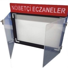Resim Nöbetçi Eczane Büyük Boy Hazır Pano Işıklı LED Pano Akülü Şarjlı 