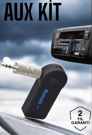 Resim Tradivent Tüm Araçlara Uyumlu Aux Car Bluetooth Kablosuz Araç Bağlantı Kiti 