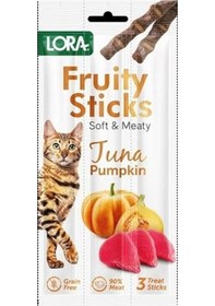 Resim Lora Stick Ton Balıklı Bal Kabaklı Kedi Ödülü 3 x 5 G 