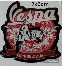 Resim Phoenix Vespa Damla Sticker 3d 