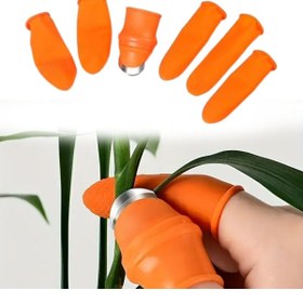 Resim Go İthalat 5 Parça Pratik Parmak Koruyucu 1 Parça Baş Parmak Bıçaklı Eldiven 