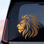 Resim King of the Jungle Lion Decal Sticker - Araba, SUV ve Kamyon Çamurluklar için Kral Aslan Amblemi - Araç Süslemesi, Motosiklet veya Araba Çamurluk Sticker için Dayanıklı PVC Aslan Kral Otomotiv Aksesuarı 