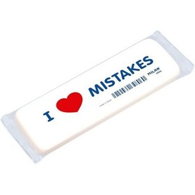 Resim Milan Cnm4806 Esnek Sentetik Silgi I Love Mıstakes - 6 Adet 