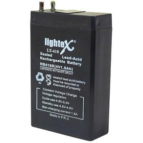 Resim Lightex LT-418 4V 1.8Ah Bakımsız Işıldak Aküsü 