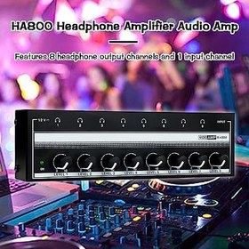 Resim Wmool 8 Kulaklık Stereo Kulaklık Amplifikatör Mini Taşınabilir Ses Amplifikatör Kulaklık Y3F2 Kayıt Monit Splitter Amp Stüdyo Sahne 