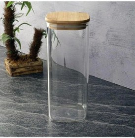 Resim Luca Mia Bambu Kapaklı 1400 Ml Cam Kavanoz 4 Adet 20.0008 