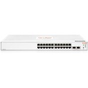 Resim HPE JL812A 24 PORT GIGABIT + 2X1GB SFP UPLINK YÖNETİLEBİLİR RACKMOUNT SWITCH NS105HEW0017