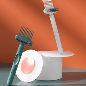 Resim 1 Adet Tarak Temizleme Fırçası - Saç Tarağı ve Fırçalar için Dayanıklı Plastik Manuel Dolaşma Çözücü, Banyo & Yatak Odası Temizlik Aracı, Elektriksiz, Hassas Yüzeyler İçin Nazik, Ergonomik Saplı, Kolay Temizlenir, Kişisel Bakım 