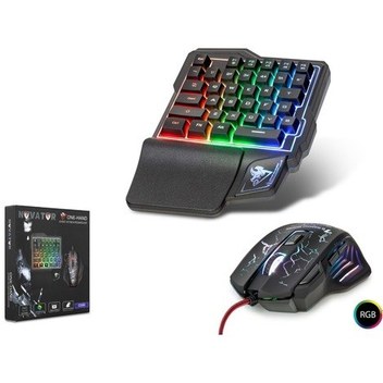 Novator G506 Kablolu Ledli Oyuncu Klavye Mouse Set