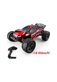 Resim Elektrikli Rc 1:8 Ölçek Servo Motor Süspansiyonlu Arazi Aracı Spor Araç 85 Km Hız Rc Araç - Kırmızı 
