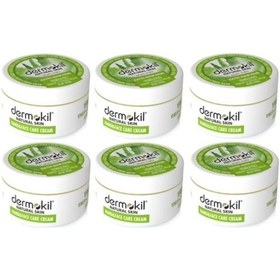 Resim Dermokil Natural Aloe Vera El ve Yüz Bakım Kremi 6 x 300 ML 