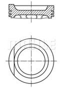 Resim MAHLE 0299000 Piston 81.01 Mm (Std) Volkswagen Transporter T4 2.0 2.5 90-03 Aac Aaf Aeu (WF968786) 