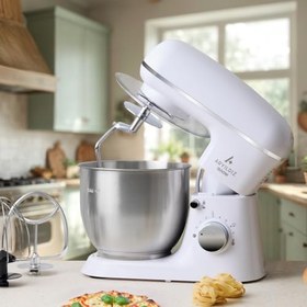 Resim Aryıldız Power Chef Stand Mikser Güçlü Motor Krem Renk Mutfak Robotu 