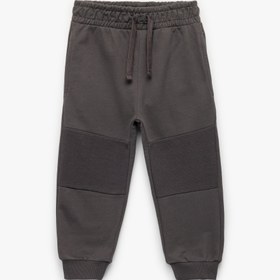 Resim Erkek Bebek Beli Lastikli Cepli Pamuklu Şardonlu Jogger Eşofman Altı 
