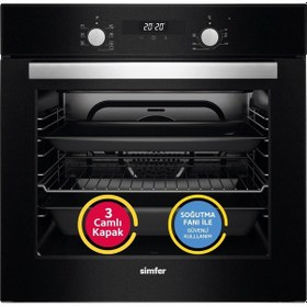 Resim Simfer Power Turbo 7327 + 3500 2'li Ankastre Set Siyah 