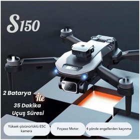 Resim piha S150 Drone Fırçasız Motor 2batarya ile 35DAKIKA Uçuş Süresi 1080P Hd Hareketli Kamera Engelden 