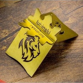 Resim Lubinski New Lion Özel İşleme Motifli Puro Sehpası Gold Lion-1 