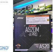 Resim MSI A520M-A Pro AMD AM4 DDR4 Micro ATX - GND Bilişim 