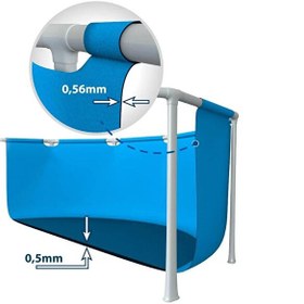 Resim Intex 28271 Dikdörtgen Prefabrik 260x160x65 CM Aile Havuzu 