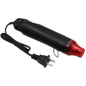 Resim Createtech Elektrikli Sıcak Hava Tabancası 300w, Mini El Isı Aleti, Amerikan Prizli, Siyah Model 