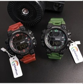 Resim Gaojunshop01 Kırmızı Led Işıklı Dijital Spor Kronograf Alarmlı Tarih Haftalık Siyah Mavi Kol Saati Diğer 