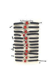 Resim 12 Şerli Ayarlanabilir İpli Unisex Bijuteri Bileklik Seti - Tb12-28 Çok Renkli 