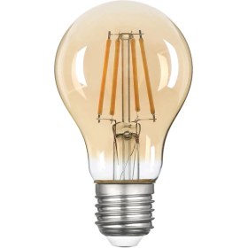 Resim E27 Heka Rustik LED Filamanlı Ampul 6W 2500k Gün Işığı A60 Duy Tipi Enerji Tasarruflu 