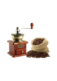 Resim Ahşap Kahve Değirmeni Renkli 