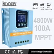 Resim EOEXBY MPPT Güneş Şarj Kontrol Cihazı 100A/80A/60A - Otomatik 12V/24V/36V/48V, Çift USB Portları, Akıllı Regülatör LCD Ekran & Gece Tanıma ile - Ev Güç Sistemleri & Güneş Enerjisi Farmaları için Verimli Enerji Yönetimi 