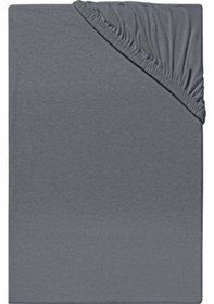 Resim Şanlı Çift Kişilik Penye Lastikli Çarşaf Gri 160x200 