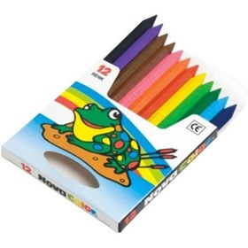 Resim Nova Color Mum Pastel Boya Karton Kutu Yarım Boy Köşeli 12 Lİ NC-1112 