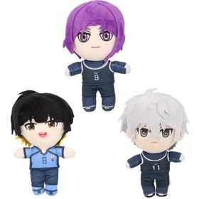 Resim 5 Tür Siyah Giysiler Beyaz Saç Mavi Giysiler Mor Giysiler Bebek Peluş Oyuncak, Yumuşak Dolgulu Anime Oyun Karakterleri Arkadaşlar İçin Hediye, Paskalya, Noel, Doğum Günü Hediyeleri 