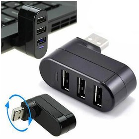 Resim 3 Port 180 Dirsek Usb Hub Çoğaltıcı Çoklayıcı Usb 2.0 Çoklama 