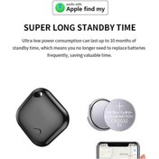 Resim Aitong Mfi Sertifikalı Bluetooth - Araba Anahtarı, Telefon, Çanta Gps Konum Takip İos Uyumlu Beyaz 