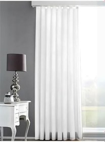 Resim Özgün Perde (2780) Saten Güneşlik Perde Beyaz Beyaz 280 x 180 