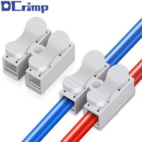 Resim 50 adet CH-2 Hızlı Bağlantı Kablosu Terminali - Elektrik Kablolarını Kolayca Sıkma İçin Tasarlanmış Sağlam Çelik Bahar Bağlantı Elemanları, 110V-240V ile Uyumlu. 