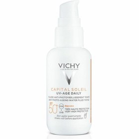 Resim Vichy capital soleil uv yaşlanma karşıtı güneş kremi spf 50 40 ml - renkli 