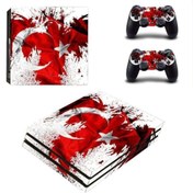 Resim Kt Grup Muhteşem Türk Bayrağı Playstation 4 Pro Full Sticker Kaplama 