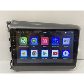 Resim Carnavi HONDA CİVİC FB7 ANDROİD CARPLAY MULTİMEDYA 4 RAM 64 HAF. QLED AHD KAMERA Uyumlu 