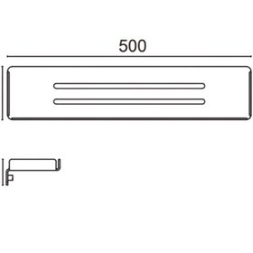 Resim Çelik Banyo Paris Dkp Etejer 50cm Mat Siyah 