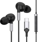 Resim Samsung Galaxy S25 S24 S23 Ultra A16 A26 A56 USB C için USB C Kulaklık Mikrofonlu Kulak İçi Kulaklık Kablolu Kulaklık USB Tip C iPhone 16 15 iPad Pro Air 5 Mini 6 Google Pixel 9/8 için 