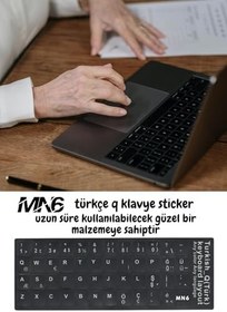 Resim MN6 MTRQ Türkçe Q Klavye Sticker/5 Adet/Silinmez-Laptop Pc Uymlu Türkçe Q Sticker 