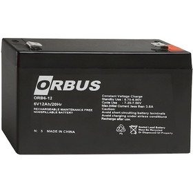 Resim Orbus 6v 12 Ah Kuru Akü 