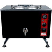 Resim Anka Pro Elektrikli Full Otomatik Çay Kazanı 2 Demlikli 20 Litre Siyah 