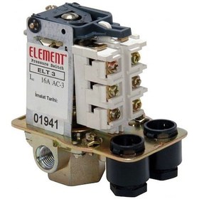 Resim Element Kompresör Basınç Şalteri 3-11 Bar Tahliyeli Üç Yollu On-O N11.34717 