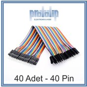 Resim Arduino 20Cm Erkek - Erkek Dupont - Jumper Kablo 40 Pin 